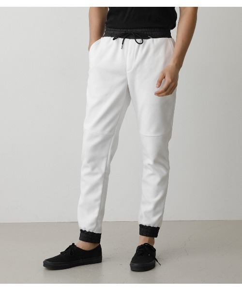 AZUL by moussy（アズールバイマウジー）の「FLEECE LINE PANTS/フリースラインパンツ（その他パンツ・メンズ・ブラック/ホワイト系その他・MEDIUM/LARGE）」の19枚目の写真