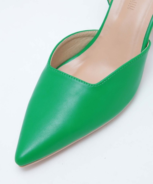 titivate（ティティベイト）の「ポインテッドトゥミュールサンダル（サンダル・レディース・オレンジ/ブラック/アイボリー/グリーン・S/LL/M/L）」の8枚目の写真