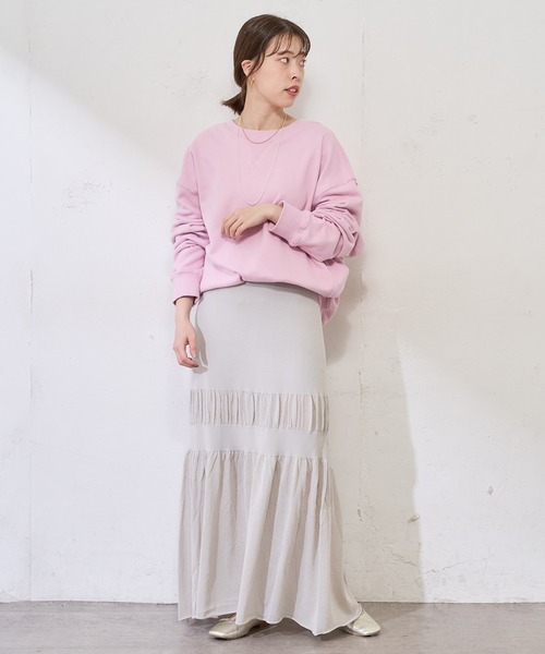 SHENERY（シーナリー）の「ティアードニットロングスカート（スカート・レディース・ライトグレー/ブラック/ブルー・FREE）」の19枚目の写真