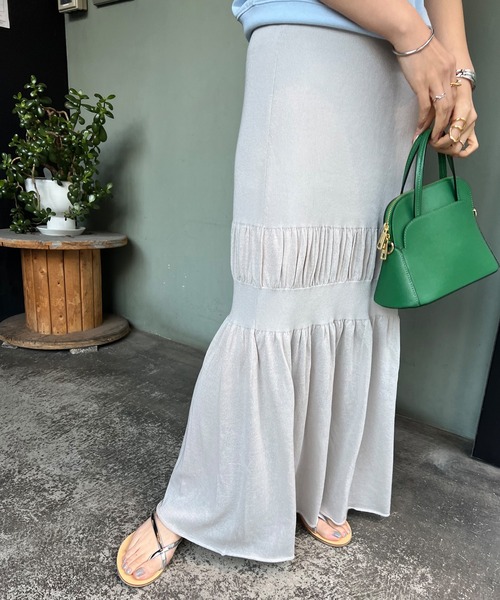 ティアードニットロングスカート（スカート）｜SHENERY（シーナリー  