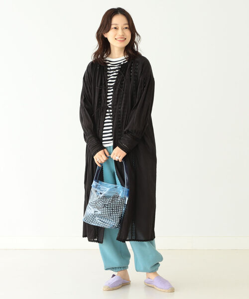 BEAMS BOY（ビームスボーイ）の「BEAMS BOY / カラー クリア バッグ（トートバッグ・レディース・パープル/ブルー・ONE SIZE）」の3枚目の写真