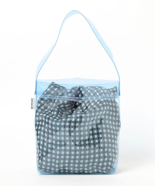 BEAMS BOY（ビームスボーイ）の「BEAMS BOY / カラー クリア バッグ（トートバッグ・レディース・パープル/ブルー・ONE SIZE）」の5枚目の写真