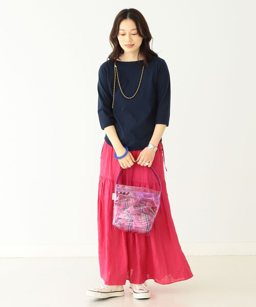 BEAMS BOY（ビームスボーイ）の「BEAMS BOY / カラー クリア バッグ（トートバッグ・レディース・パープル/ブルー・ONE SIZE）」の7枚目の写真