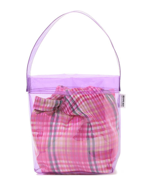 BEAMS BOY（ビームスボーイ）の「BEAMS BOY / カラー クリア バッグ（トートバッグ・レディース・パープル/ブルー・ONE SIZE）」の10枚目の写真