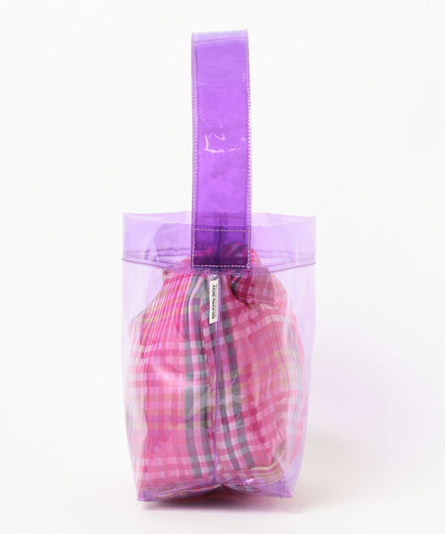 BEAMS BOY（ビームスボーイ）の「BEAMS BOY / カラー クリア バッグ（トートバッグ・レディース・パープル/ブルー・ONE SIZE）」の15枚目の写真