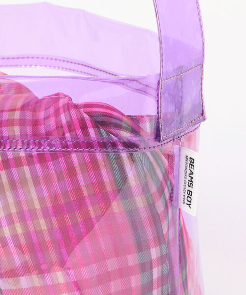 BEAMS BOY（ビームスボーイ）の「BEAMS BOY / カラー クリア バッグ（トートバッグ・レディース・パープル/ブルー・ONE SIZE）」の12枚目の写真