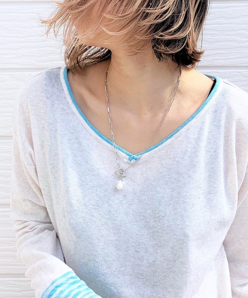 Q(キュー)の「チェーンマンテルネックレス(ネックレス・レディース・ゴールド/シルバー・ONE SIZE/ONESIZE)」の3枚目の写真