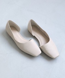 LOWRYS FARM | アシメカットフラットシューズ　260861(バレエシューズ)