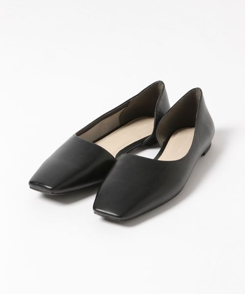 LOWRYS FARM（ローリーズファーム）の「アシメカットフラットシューズ　260861（バレエシューズ・レディース・ブラック/ブルー/アイボリー・MEDIUM/LARGE）」の5枚目の写真