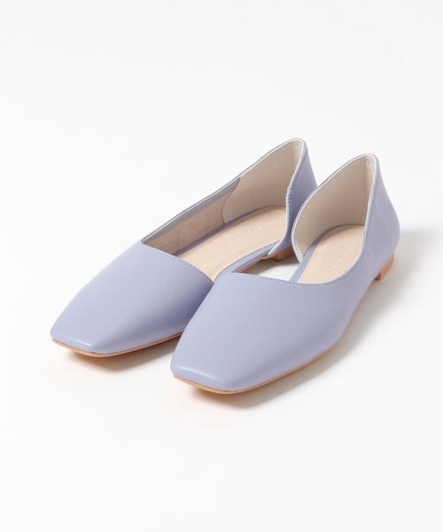 LOWRYS FARM（ローリーズファーム）の「アシメカットフラットシューズ　260861（バレエシューズ・レディース・ブラック/ブルー/アイボリー・MEDIUM/LARGE）」の6枚目の写真