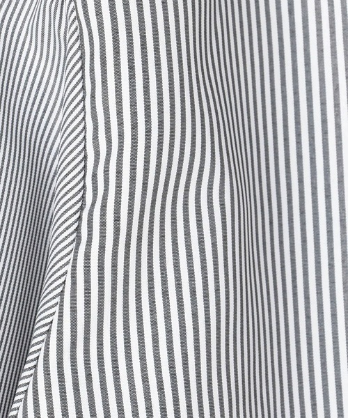 NICOLE white（ニコルホワイト）の「バンドカラー ストライプブラウス（シャツ/ブラウス・レディース・ブラック/ブルー・FREE）」の13枚目の写真