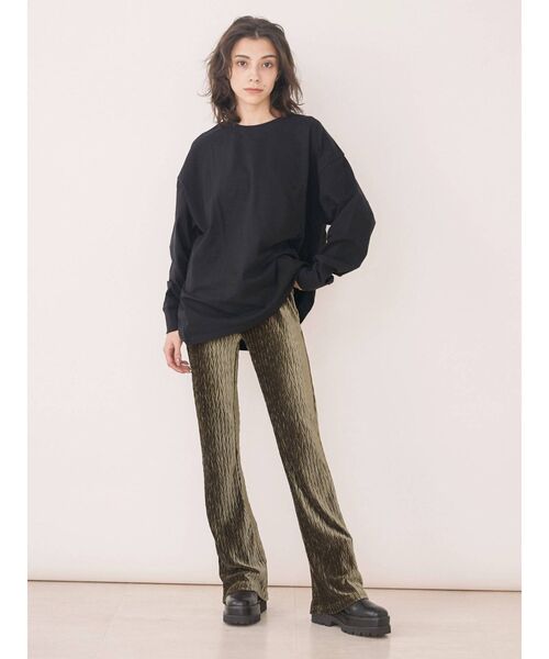 EVRIS（エヴリス）の「CHINA MOTIF ロンTEE（Tシャツ/カットソー・レディース・ホワイト/ブラック・FREE）」の13枚目の写真