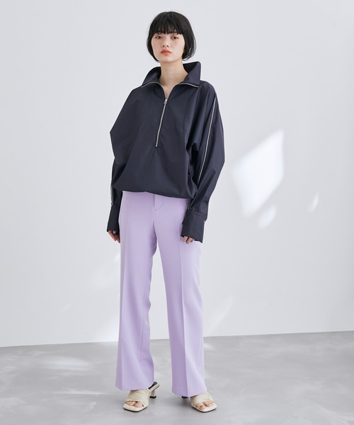 ADAM ET ROPE'（アダムエロペ）の「【WEB限定】スリムフレアーカラーパンツ（その他パンツ・レディース・ブラック/パープル/ピンク/イエロー・38/36）」の16枚目の写真