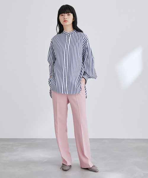 ADAM ET ROPE'（アダムエロペ）の「【WEB限定】スリムフレアーカラーパンツ（その他パンツ・レディース・ブラック/パープル/ピンク/イエロー・38/36）」の11枚目の写真