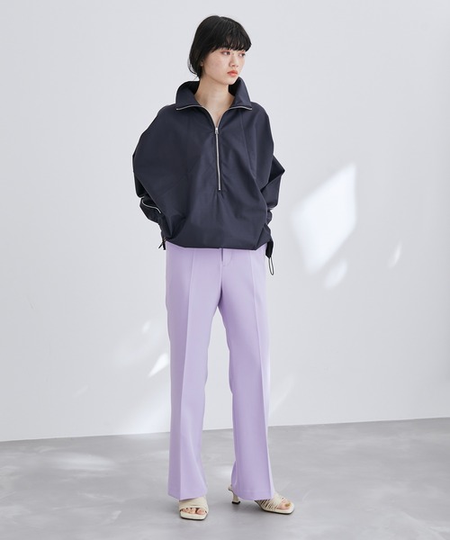 ADAM ET ROPE'（アダムエロペ）の「【WEB限定】スリムフレアーカラーパンツ（その他パンツ・レディース・ブラック/パープル/ピンク/イエロー・38/36）」の12枚目の写真