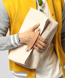 B:MING by BEAMS | buddy × B:MING / シアサッカークラッチ(クラッチバッグ)