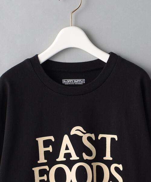 Sloppy Supply（スラッピーサプライ）の「【別注】＜Sloppy Supply＞FAST FOODS ロングスリーブ Tシャツ（Tシャツ/カットソー・レディース・ホワイト/ブラック・FREE）」の13枚目の写真