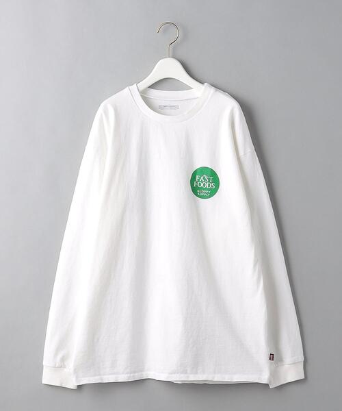 Sloppy Supply（スラッピーサプライ）の「【別注】＜Sloppy Supply＞FAST FOODS ロングスリーブ Tシャツ（Tシャツ/カットソー・レディース・ホワイト/ブラック・FREE）」の9枚目の写真