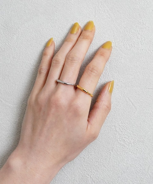 SIGNAL(シグナル)の「【SIGNAL/シグナル】Wave Ring / ウェーブリング(リング・レディース・シルバー/ゴールド・#11)」の5枚目の写真