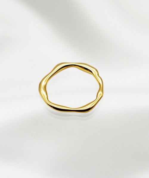 SIGNAL(シグナル)の「【SIGNAL/シグナル】Wave Ring / ウェーブリング(リング・レディース・シルバー/ゴールド・#11)」の9枚目の写真