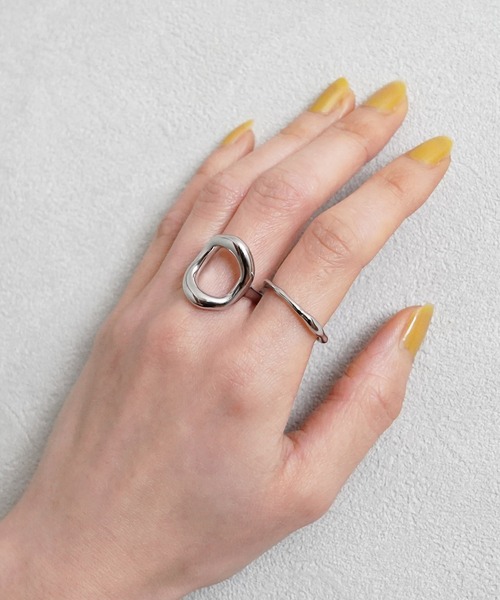 SIGNAL(シグナル)の「【SIGNAL/シグナル】Wave Ring / ウェーブリング(リング・レディース・シルバー/ゴールド・#11)」の13枚目の写真