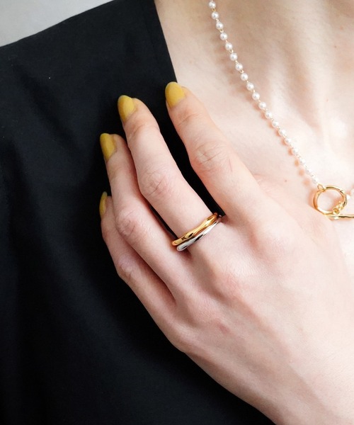 SIGNAL(シグナル)の「【SIGNAL/シグナル】Wave Ring / ウェーブリング(リング・レディース・シルバー/ゴールド・#11)」の14枚目の写真