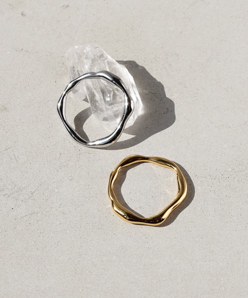 SIGNAL(シグナル)の「【SIGNAL/シグナル】Wave Ring / ウェーブリング(リング・レディース・シルバー/ゴールド・#11)」の12枚目の写真