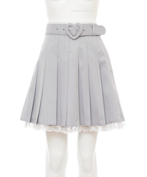 Secret Honey（シークレットハニー）の「ストライププリーツスカート（スカート・レディース・ピンク/グレー/ブラック・MEDIUM）」の12枚目の写真