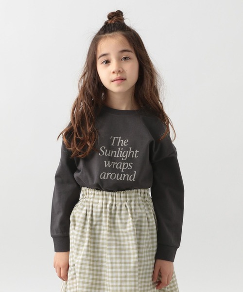 GLOBAL WORK（グローバルワーク）の「キッズ/ヘビロッTEEグラフィック長袖/264303（Tシャツ/カットソー・キッズ・ホワイト/ブラック/グレー/オフホワイト/カーキ/ダークグレー・110cm/120cm/130cm/140cm/150cm/160cm/100cm）」の5枚目の写真