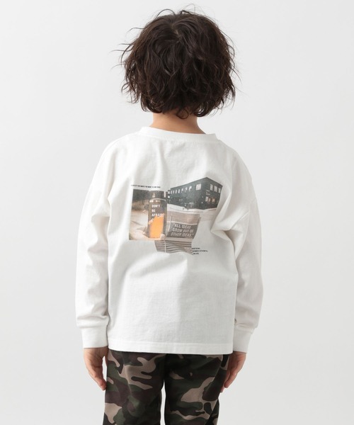 GLOBAL WORK（グローバルワーク）の「キッズ/ヘビロッTEEグラフィック長袖/264303（Tシャツ/カットソー・キッズ・ホワイト/ブラック/グレー/オフホワイト/カーキ/ダークグレー・110cm/120cm/130cm/140cm/150cm/160cm/100cm）」の13枚目の写真