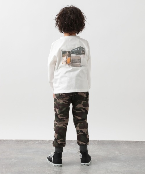 GLOBAL WORK（グローバルワーク）の「キッズ/ヘビロッTEEグラフィック長袖/264303（Tシャツ/カットソー・キッズ・ホワイト/ブラック/グレー/オフホワイト/カーキ/ダークグレー・110cm/120cm/130cm/140cm/150cm/160cm/100cm）」の7枚目の写真