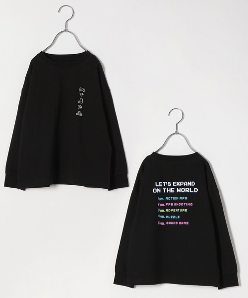 GLOBAL WORK（グローバルワーク）の「キッズ/ヘビロッTEEグラフィック長袖/264303（Tシャツ/カットソー・キッズ・ホワイト/ブラック/グレー/オフホワイト/カーキ/ダークグレー・110cm/120cm/130cm/140cm/150cm/160cm/100cm）」の16枚目の写真