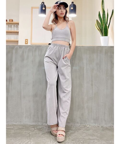 GYDA(ジェイダ)の「【セットアップ着用可】PROCESSINGワイドパンツ(その他パンツ・レディース・チャコールグレー/ベージュ/ネイビー・FREE)」の8枚目の写真