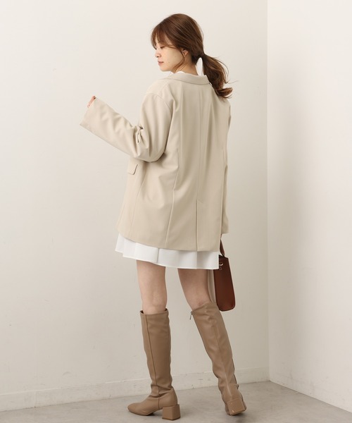 one after another NICE CLAUP（ワンアフターアナザーナイスクラップ）の「ゴールドボタンテーラードジャケット（テーラードジャケット・レディース・ネイビー/アイボリー/ブルーグレー・FREE）」の16枚目の写真