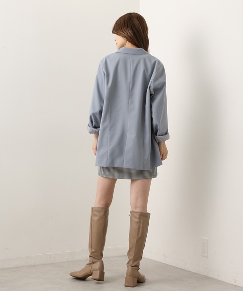 one after another NICE CLAUP（ワンアフターアナザーナイスクラップ）の「ゴールドボタンテーラードジャケット（テーラードジャケット・レディース・ネイビー/アイボリー/ブルーグレー・FREE）」の12枚目の写真