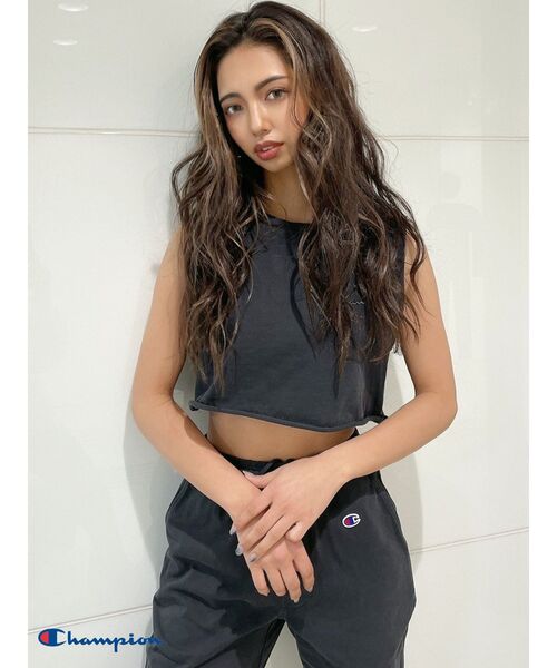 GYDA(ジェイダ)の「【セットアップ着用可】champion ピグメントスウェットパンツ(スウェットパンツ・レディース・チャコールグレー/ベージュ/オリーブ・FREE)」の17枚目の写真