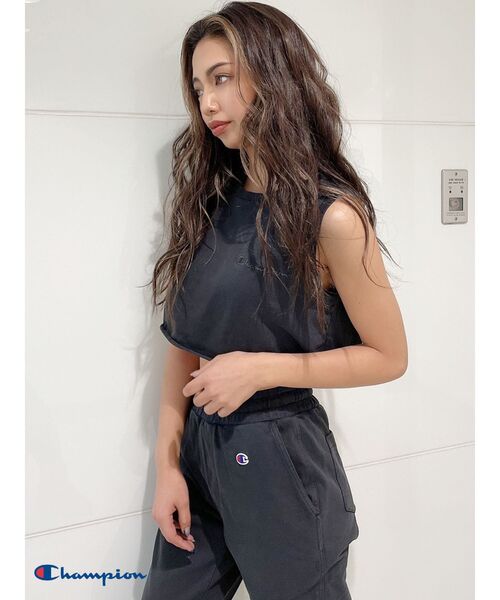GYDA(ジェイダ)の「【セットアップ着用可】champion ピグメントスウェットパンツ(スウェットパンツ・レディース・チャコールグレー/ベージュ/オリーブ・FREE)」の15枚目の写真