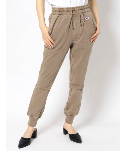 GYDA(ジェイダ)の「【セットアップ着用可】champion ピグメントスウェットパンツ(スウェットパンツ・レディース・チャコールグレー/ベージュ/オリーブ・FREE)」の14枚目の写真