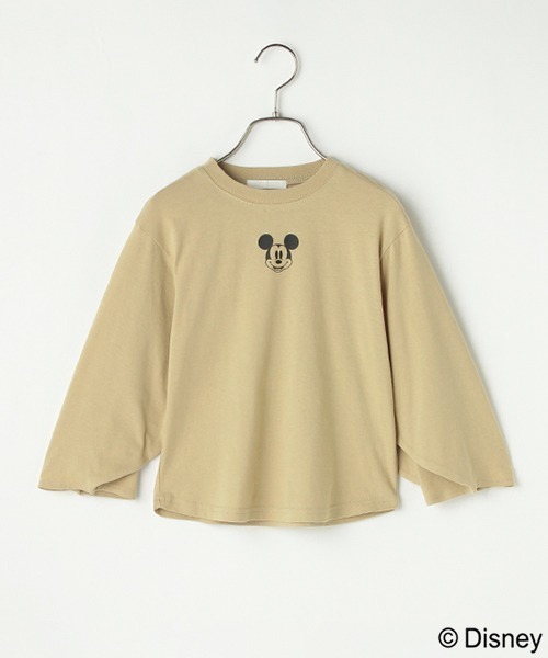 b・ROOM(ビールーム)の「【DISNEY】MICKEY/シルエットTシャツ(Tシャツ/カットソー・キッズ・ベージュ/オフホワイト/ブラック・L/S/M)」の10枚目の写真
