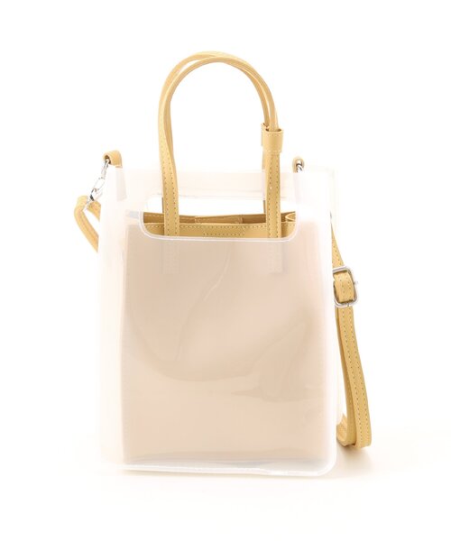 frames RAY CASSIN（フレームスレイカズン）の「スルーハンドルクリアマルチショルダー（ショルダーバッグ・レディース・イエロー/グリーン/ブラウン・FREE）」の3枚目の写真