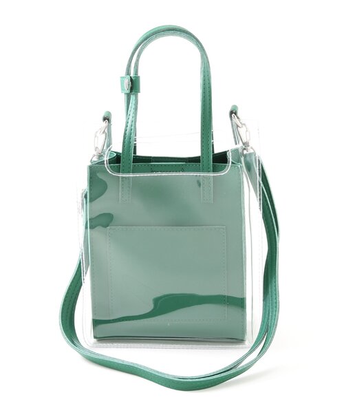 frames RAY CASSIN（フレームスレイカズン）の「スルーハンドルクリアマルチショルダー（ショルダーバッグ・レディース・イエロー/グリーン/ブラウン・FREE）」の6枚目の写真