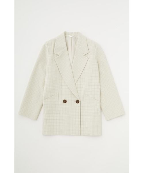 MOUSSY（マウジー）の「BOXY DOUBLE ジャケット（テーラードジャケット・レディース・ブラウン系その他/ライトベージュ/ベージュ系その他・1/2）」の3枚目の写真