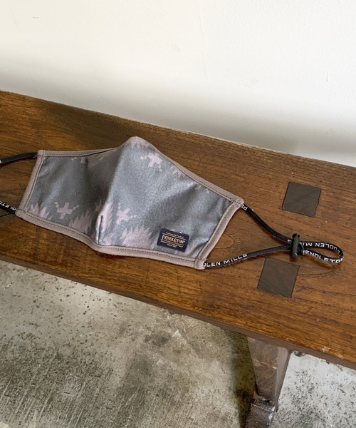 PENDLETON（ペンドルトン）の「ST:PENDLETON SPIDERROCK PRINT MASK ペンドルトン スパイダーロック プリント マスク（マスク・メンズ・チャコールグレー/ベージュ/グレー/オリーブ/タン・FREE）」の3枚目の写真
