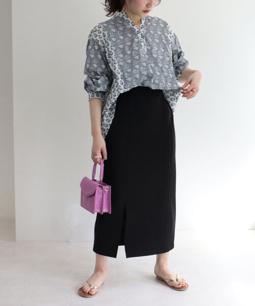 fredy couleur（フレディクルール）の「[新色追加] ダンボール タイトスカート（スカート・レディース・ライトグレー/ブラック/ライトパープル/マスタード・38）」の15枚目の写真