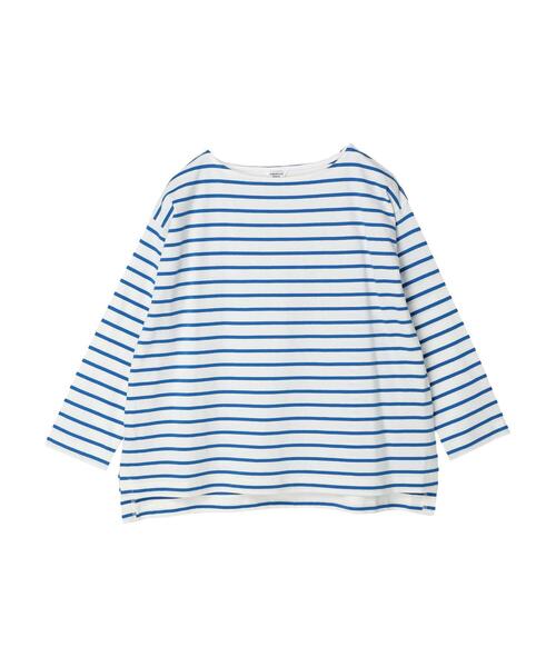 ユニセックス ボーダー トップス プルオーバー ストリート m7057 セール】前後差ボーダーカットプルオーバー（Tシャツ/カットソー