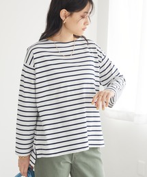 AMERICAN HOLIC | 前後差ボーダーカットプルオーバー(Tシャツ/カットソー)