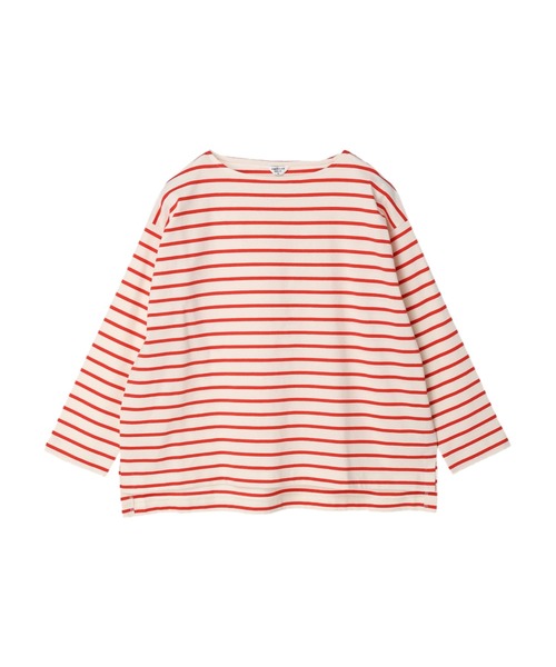 セール】前後差ボーダーカットプルオーバー（Tシャツ/カットソー