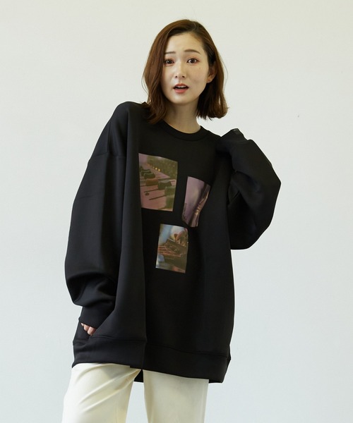 Pledge(プレッジ)の「【pledge】ダンボールポンチPT入りクルー/Nトレーナー(BL)(スウェット・メンズ・ブラック/パープル/ブルー・MEDIUM/LARGE)」の9枚目の写真