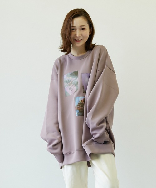 Pledge(プレッジ)の「【pledge】ダンボールポンチPT入りクルー/Nトレーナー(BL)(スウェット・メンズ・ブラック/パープル/ブルー・MEDIUM/LARGE)」の11枚目の写真