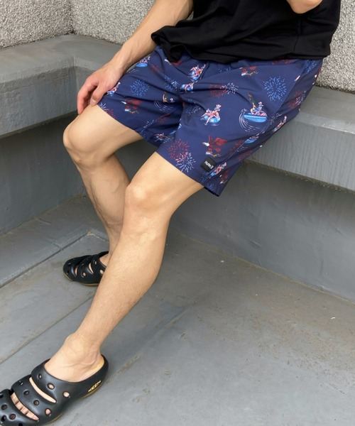 Hurley （ハーレー）の「Hurley/ハーレー 総柄 水陸両用 ボードショーツ/水着 MBS0011030（水着・メンズ・ベージュ/ミント/黄緑系/レッド系その他/ブルー系その他/オレンジ系その他/ブルー/ネイビー/イエロー/グレー・L/S/M/XL）」の6枚目の写真